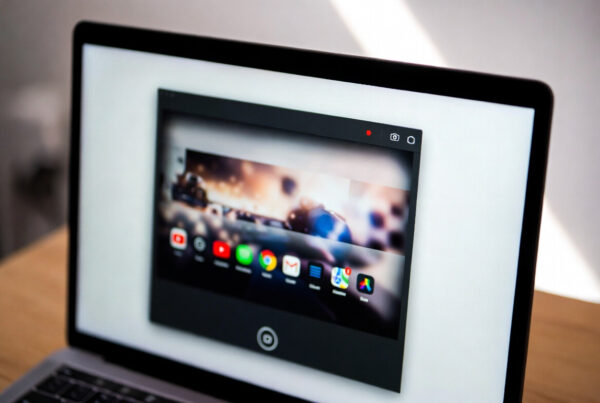 scrcpy를 이용해 실제로 안드로이드 앱을 MacBook에서 녹화하는 화면 예시