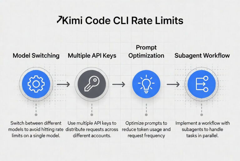 Kimi Code CLI rate limit 회피 전략 인포그래픽 NVIDIA NIM